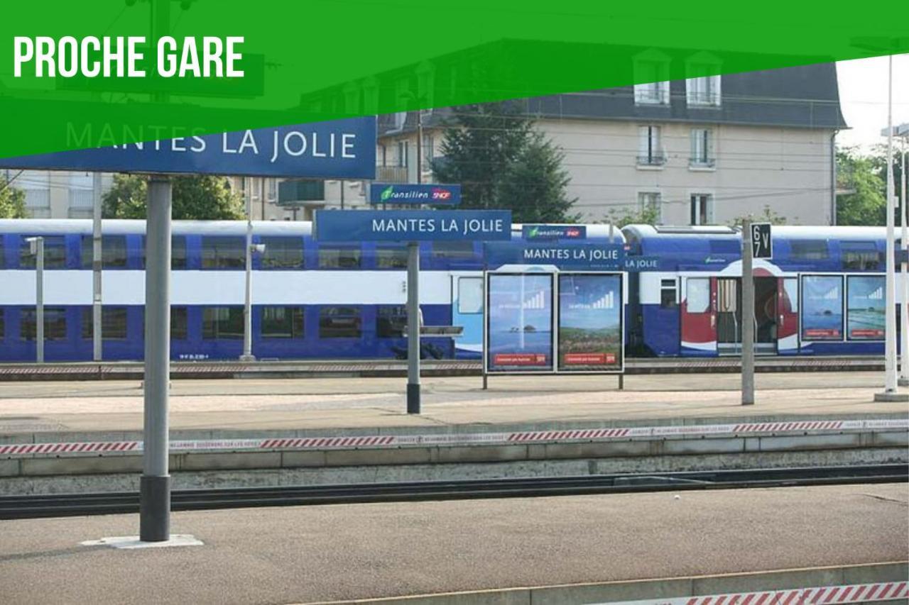 Gesteasy Au Top, Confort, Proche Gare Mantes-la-Jolie Kültér fotó